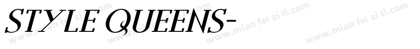 style queens字体转换